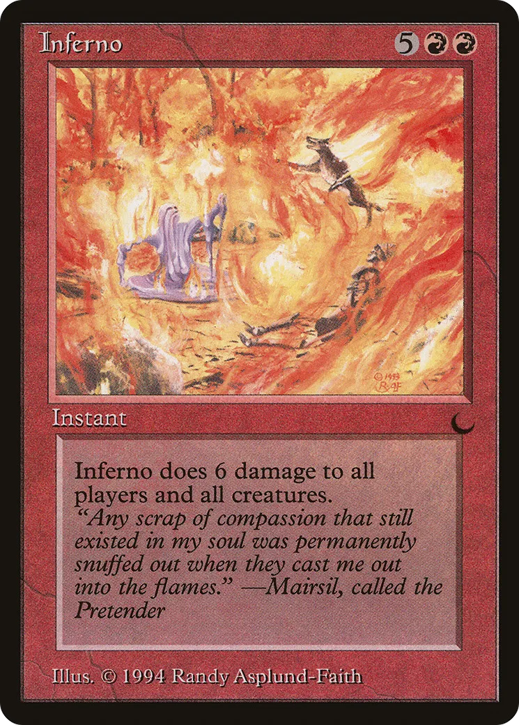 Inferno from The Dark - Magic: The Gathering