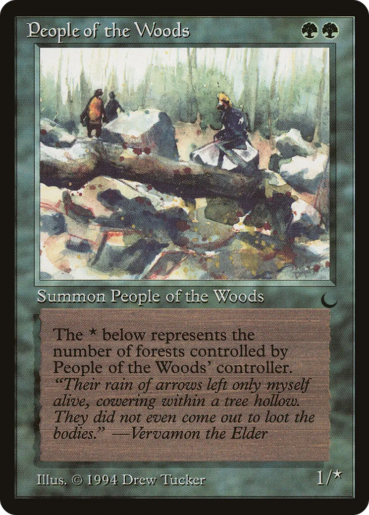 People of the Woods from The Dark - Magic: The Gathering