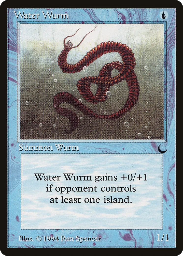 Water Wurm — The Dark — Magic: The Gathering