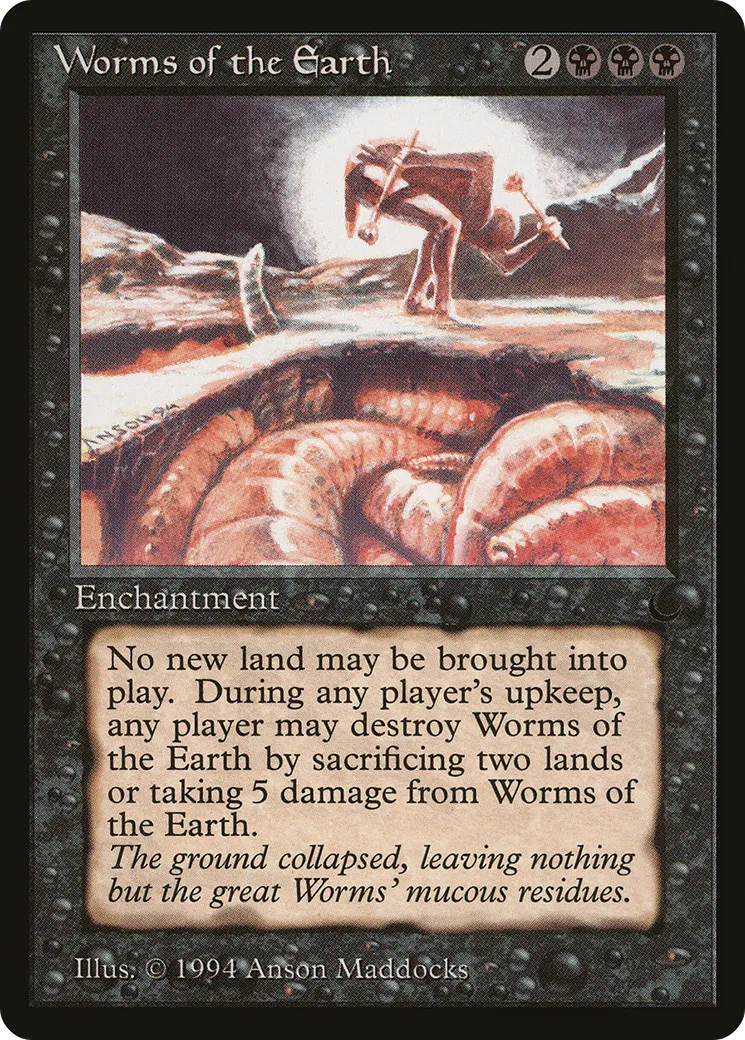 Worms of the Earth — The Dark — Magic: The Gathering