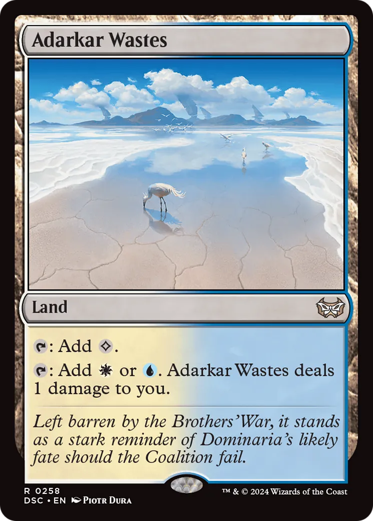 Adarkar Wastes — Duskmourn: House of Horror Commander — Magic: The Gathering