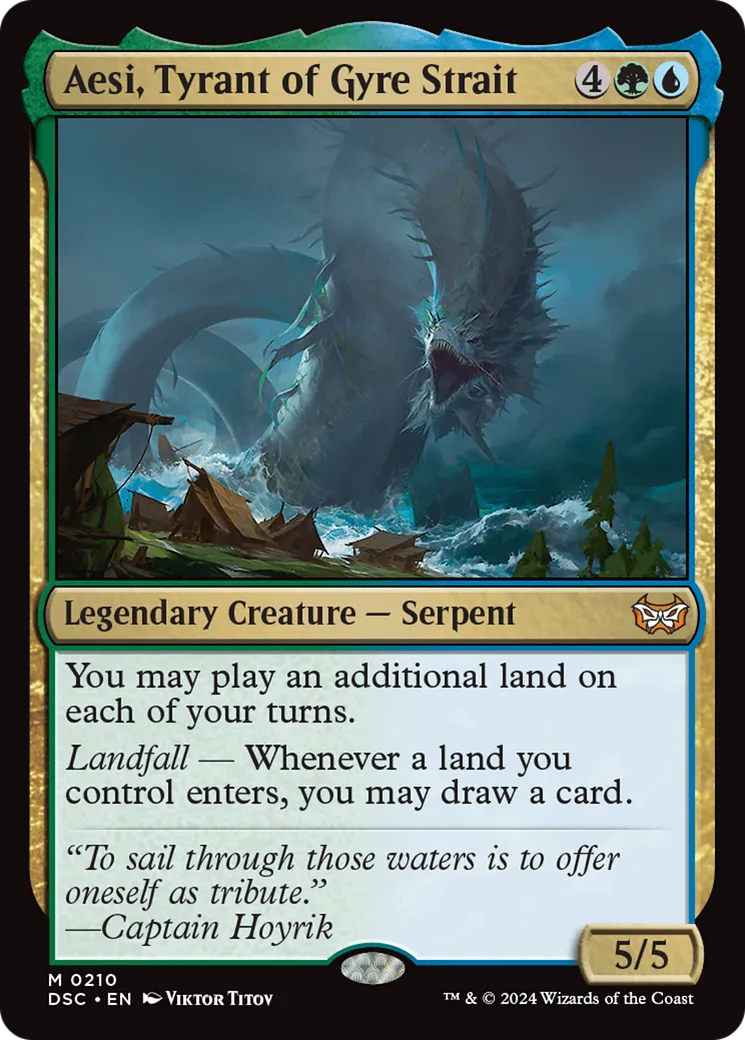 Aési, tyran du détroit de l'Épicycle — Duskmourn: House of Horror Commander — Magic: The Gathering