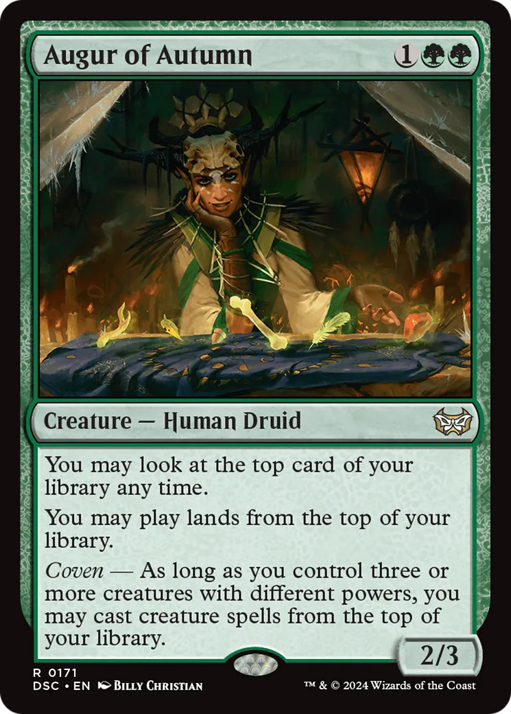 Augur of Autumn — Duskmourn: House of Horror Commander — Magic: The Gathering