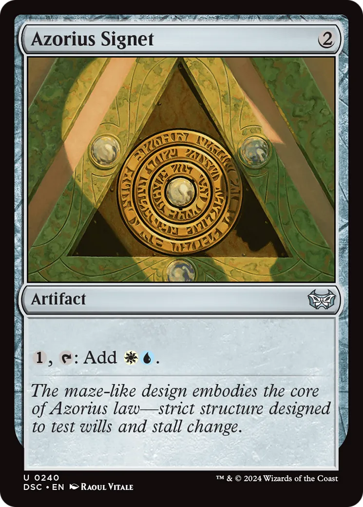 Azorius Signet — Duskmourn: House of Horror Commander — Magic: The Gathering