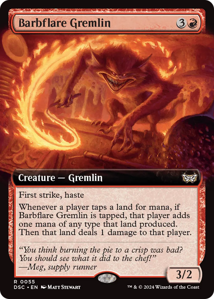 Gremlin au flamboiement barbelé — Duskmourn: House of Horror Commander — Magic: The Gathering