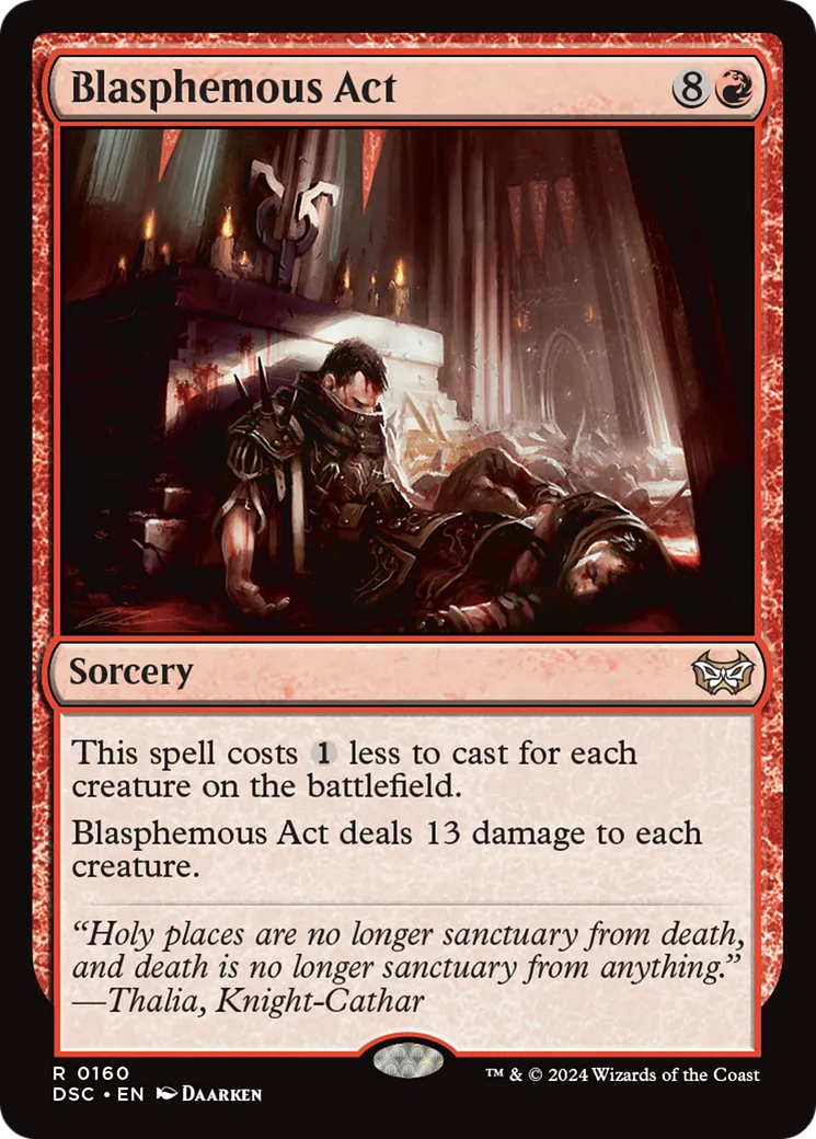 Acte blasphématoire — Duskmourn: House of Horror Commander — Magic: The Gathering