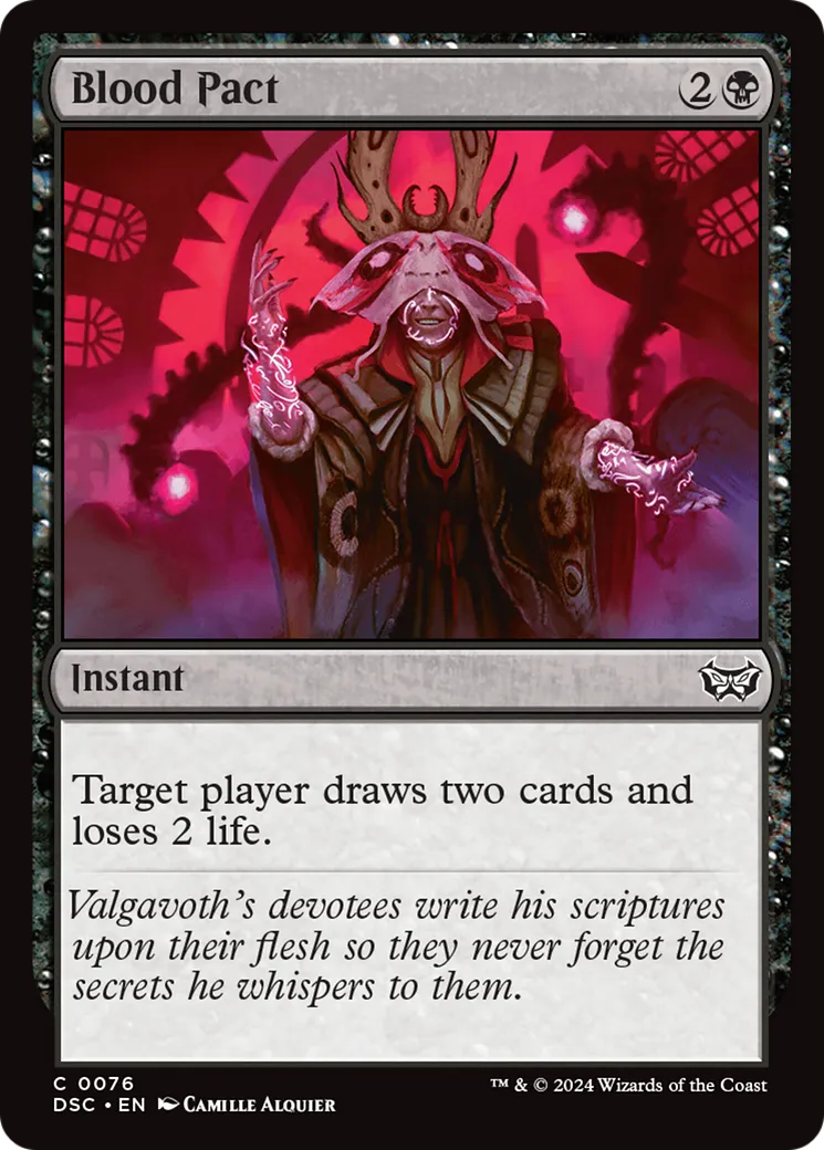 Pacte sanguinolent — Duskmourn: House of Horror Commander — Magic: The Gathering