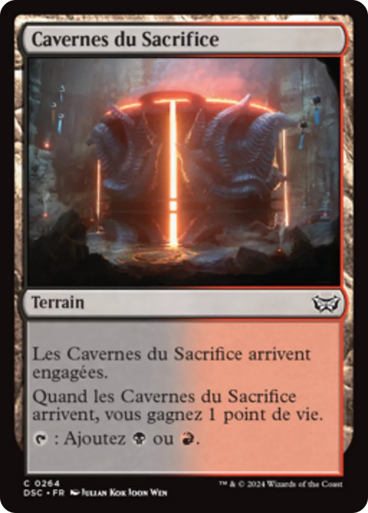 Cavernes du Sacrifice — Duskmourn: House of Horror Commander — Magic: The Gathering