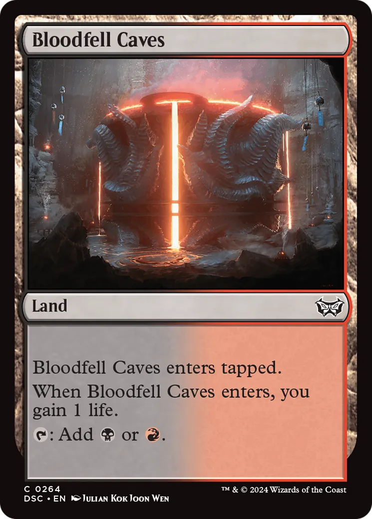 Bloodfell Caves — Duskmourn: House of Horror Commander — Magic: The Gathering