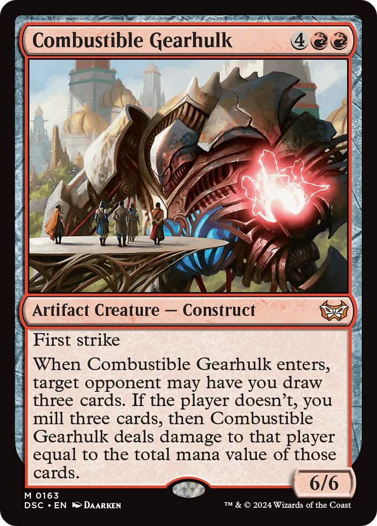 Combustible Gearhulk — Duskmourn: House of Horror Commander — Magic: The Gathering