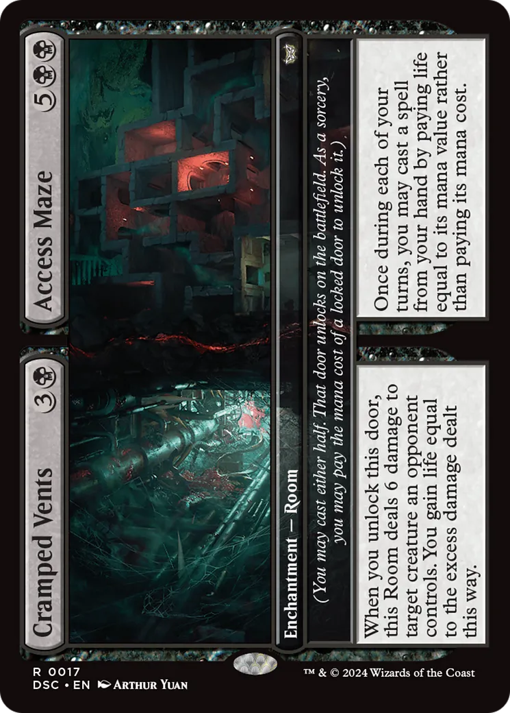Cramped Vents // Access Maze — Duskmourn: House of Horror Commander — Magic: The Gathering