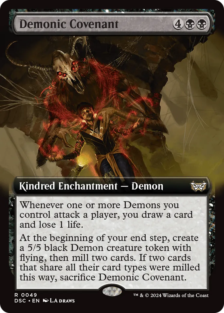 Contrat démoniaque — Duskmourn: House of Horror Commander — Magic: The Gathering