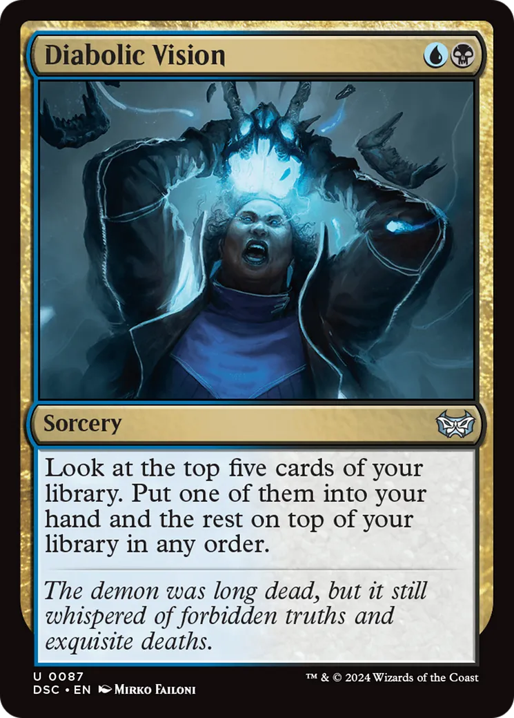 Diabolic Vision — Duskmourn: House of Horror Commander — Magic: The Gathering