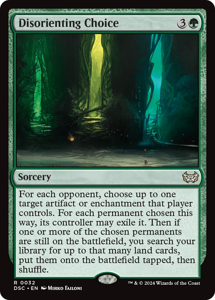 Disorienting Choice — Duskmourn: House of Horror Commander — Magic: The Gathering