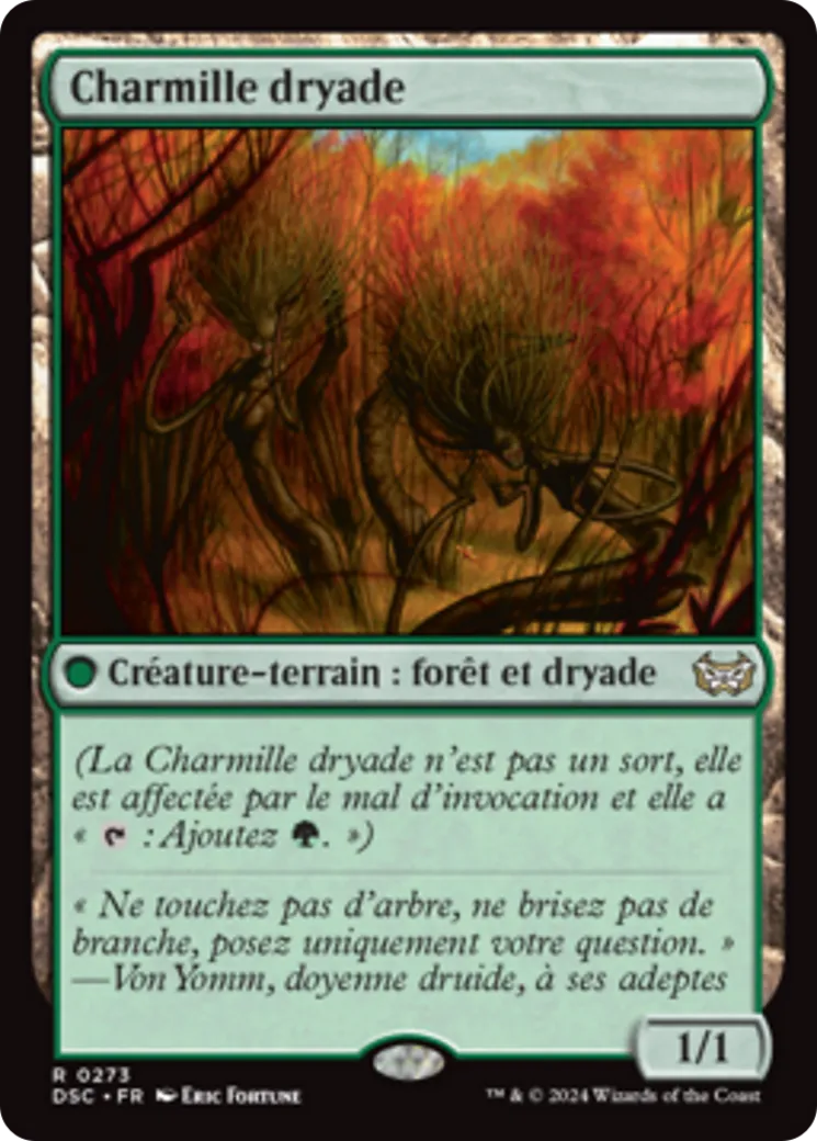 Charmille dryade — Duskmourn: House of Horror Commander — Magic: The Gathering