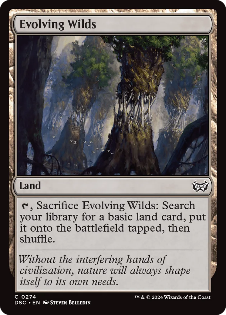 Evolving Wilds — Duskmourn: House of Horror Commander — Magic: The Gathering