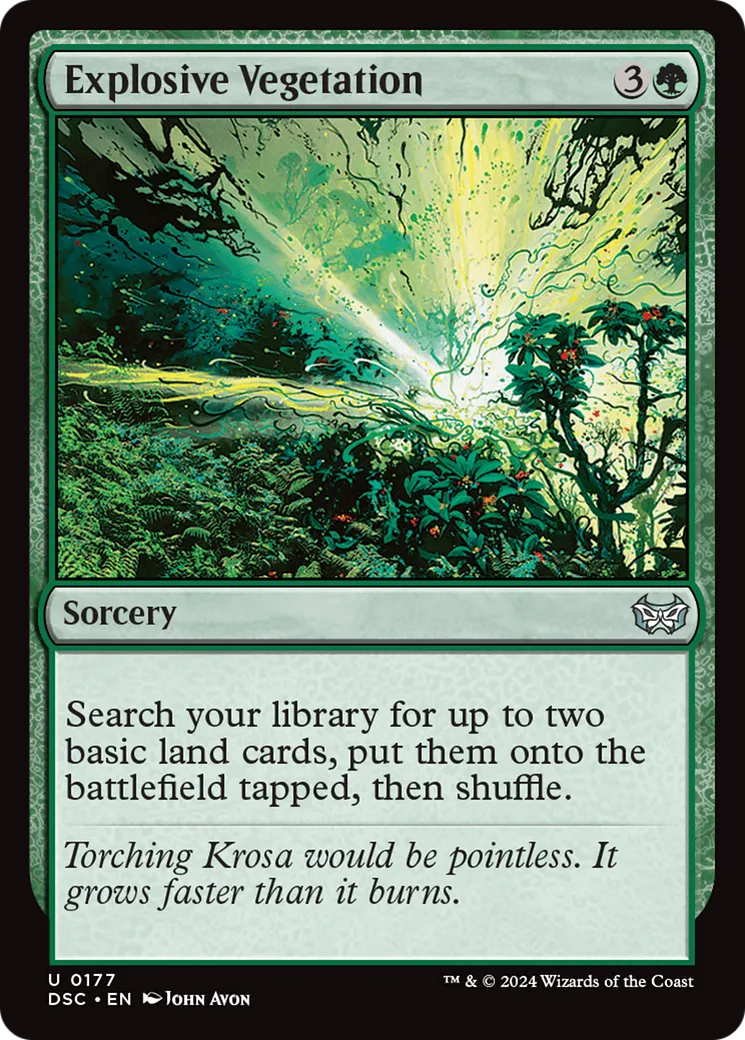 Végétation explosive — Duskmourn: House of Horror Commander — Magic: The Gathering
