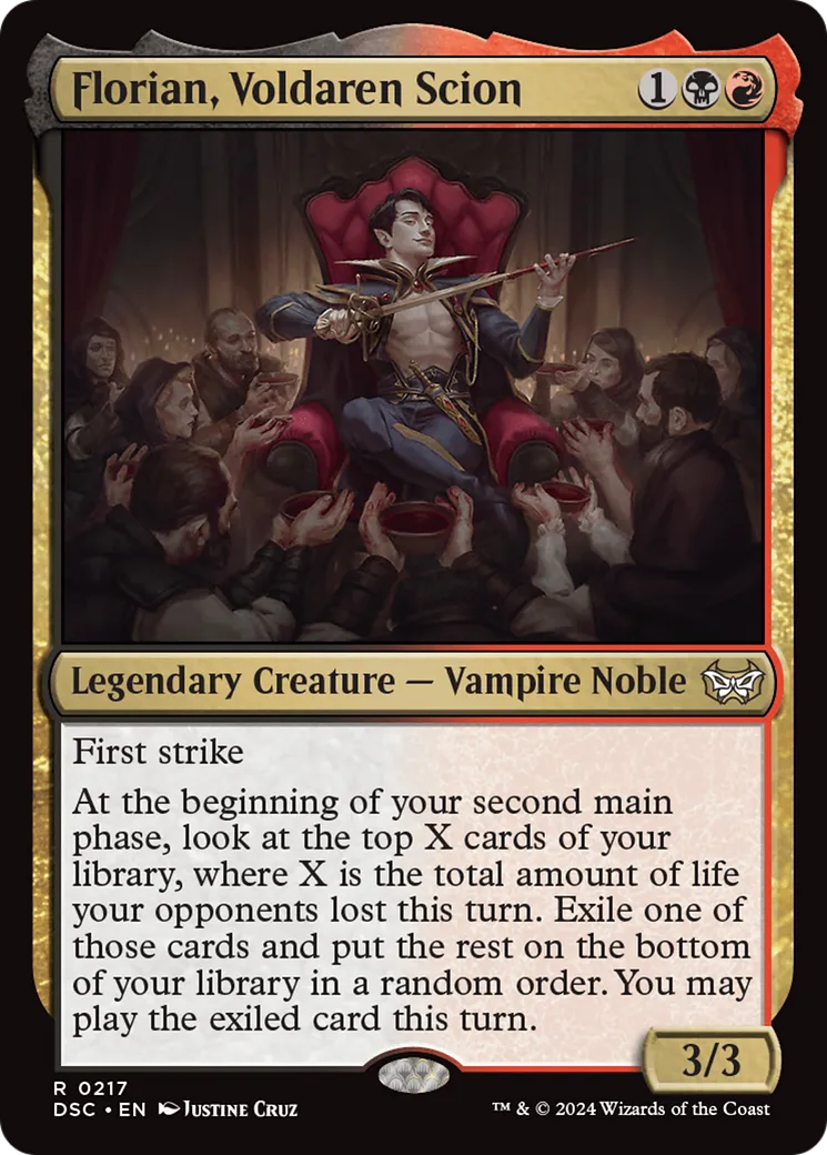 Florian, scion Voldaren — Duskmourn: House of Horror Commander — Magic: The Gathering