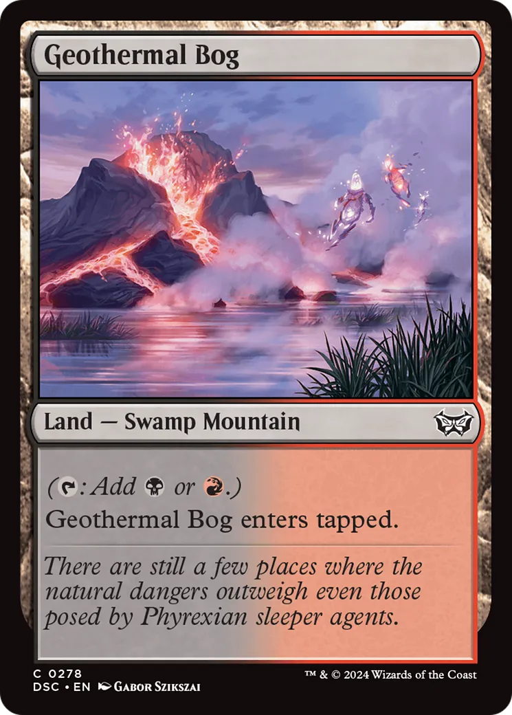 Geothermal Bog — Duskmourn: House of Horror Commander — Magic: The Gathering