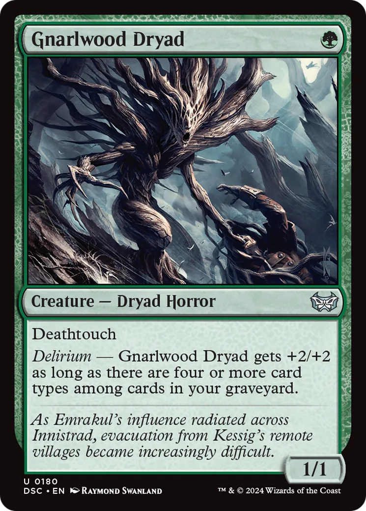 Gnarlwood Dryad — Duskmourn: House of Horror Commander — Magic: The Gathering