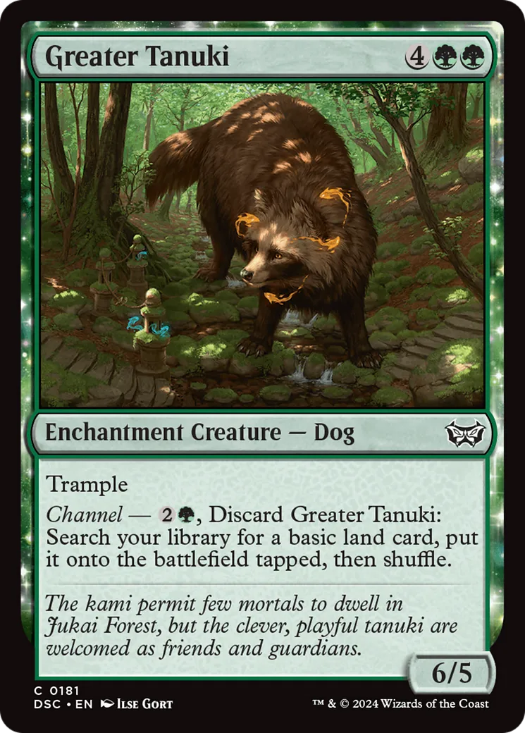 Greater Tanuki — Duskmourn: House of Horror Commander — Magic: The Gathering