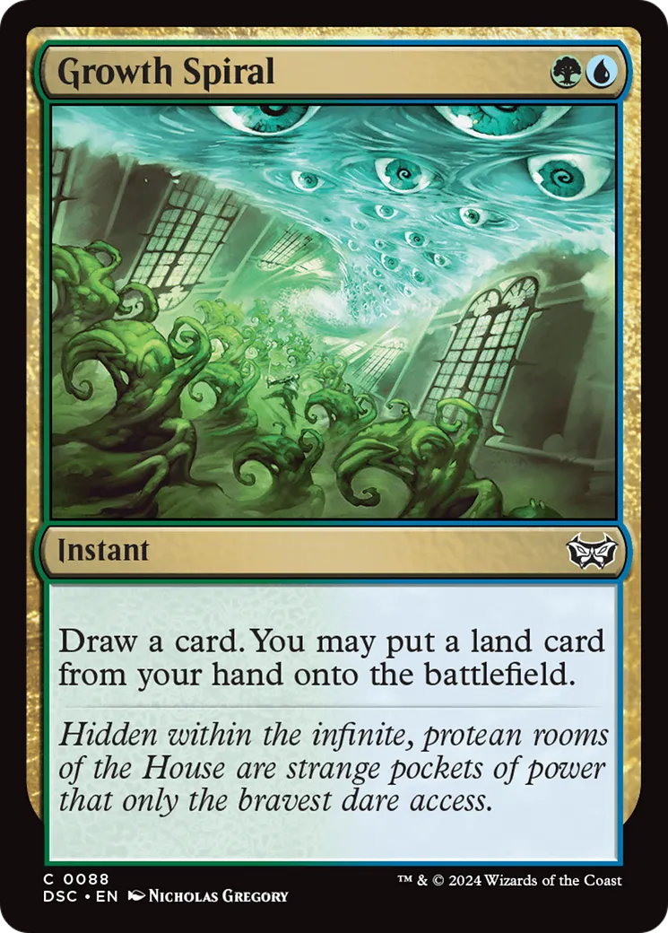 Growth Spiral — Duskmourn: House of Horror Commander — Magic: The Gathering