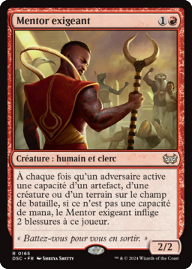Mentor exigeant from Duskmourn: House of Horror Commander - Magic: The Gathering