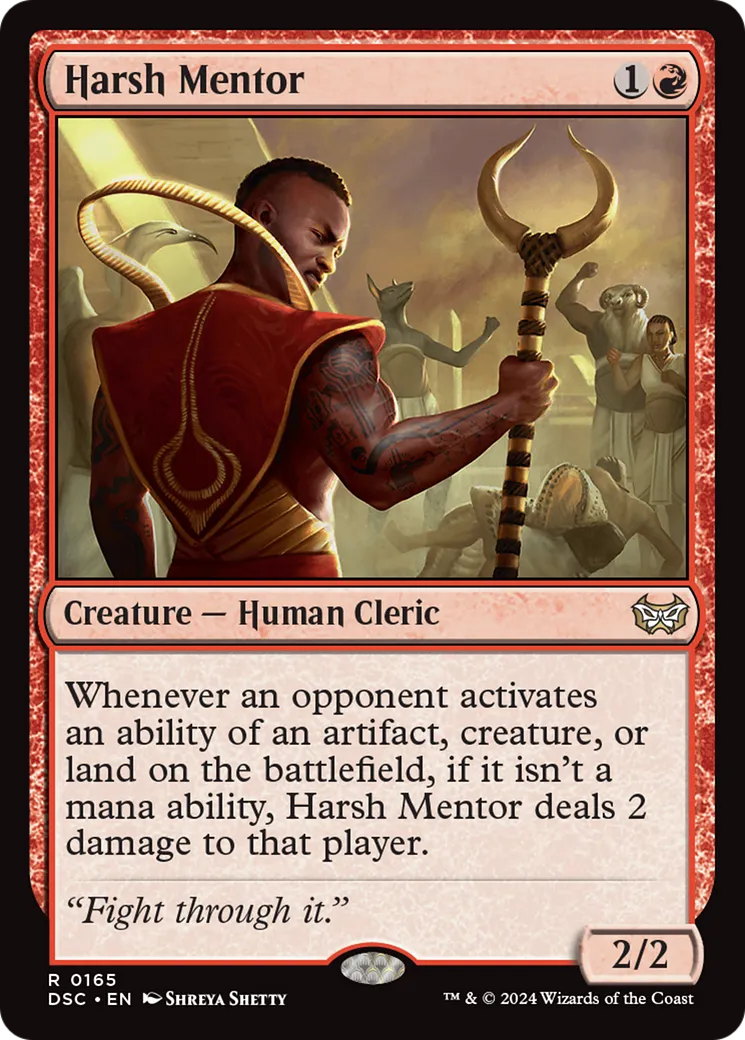 Harsh Mentor — Duskmourn: House of Horror Commander — Magic: The Gathering