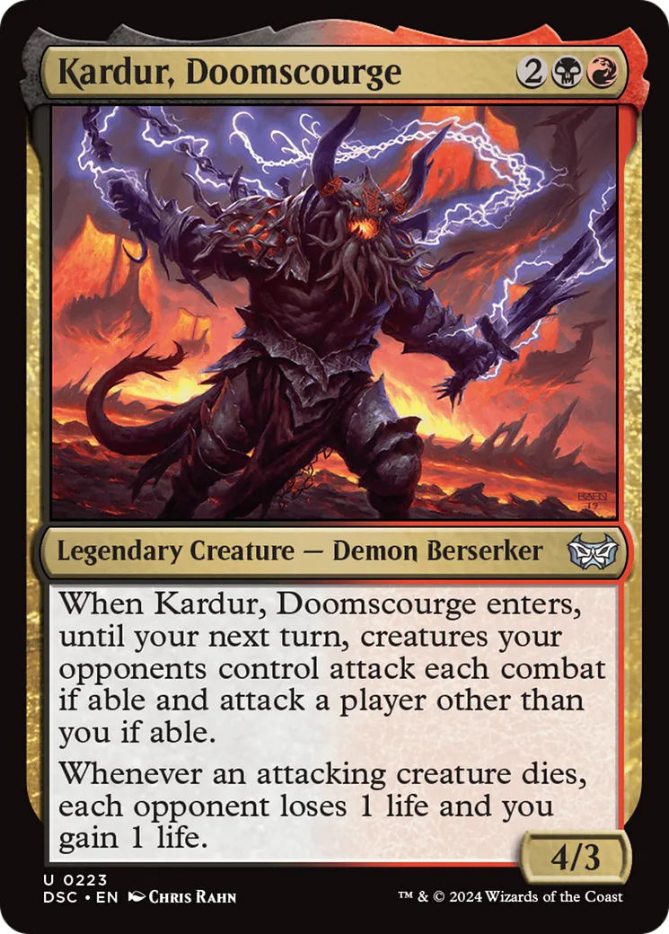 Kardur, Doomscourge — Duskmourn: House of Horror Commander — Magic: The Gathering