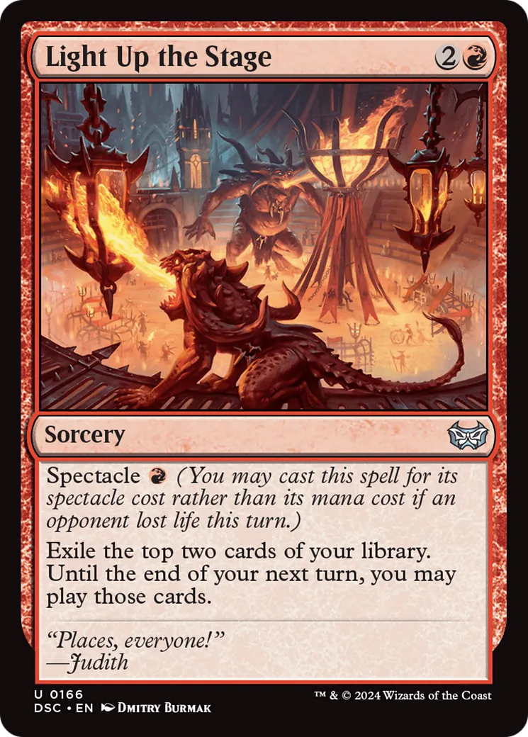 Light Up the Stage — Duskmourn: House of Horror Commander — Magic: The Gathering
