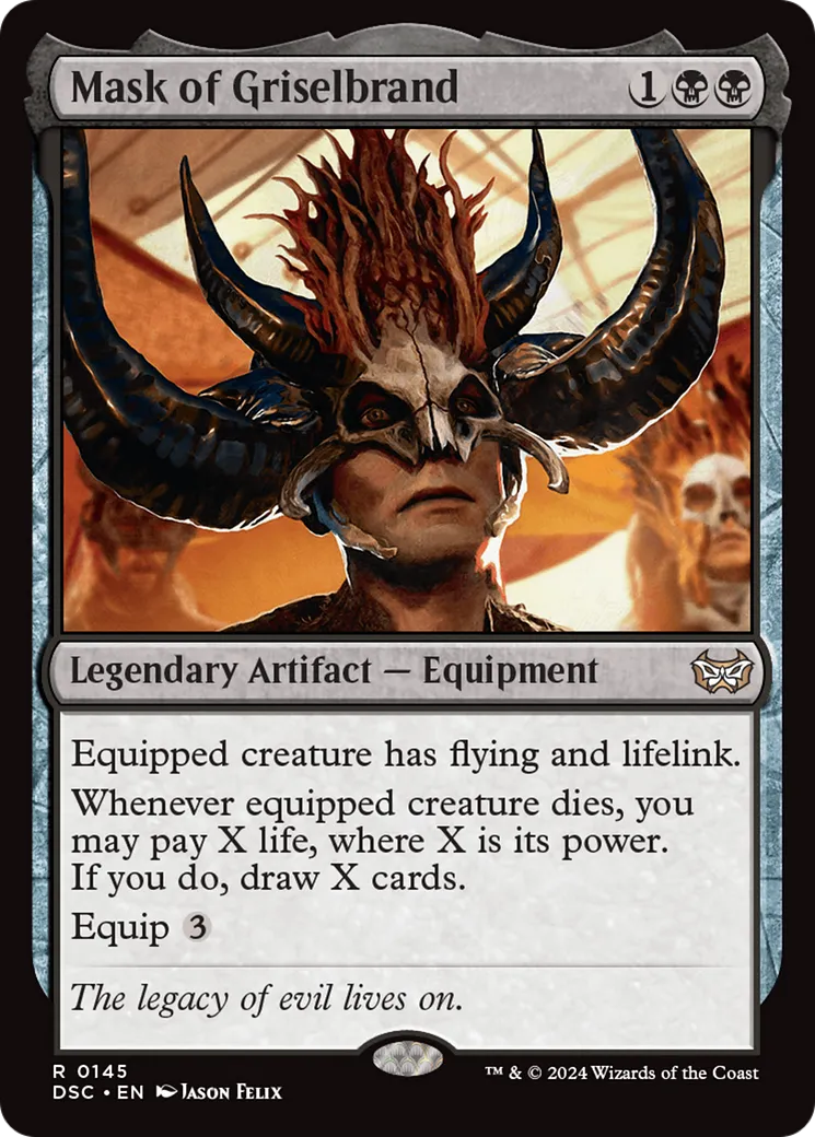 Masque de Griselbrand — Duskmourn: House of Horror Commander — Magic: The Gathering