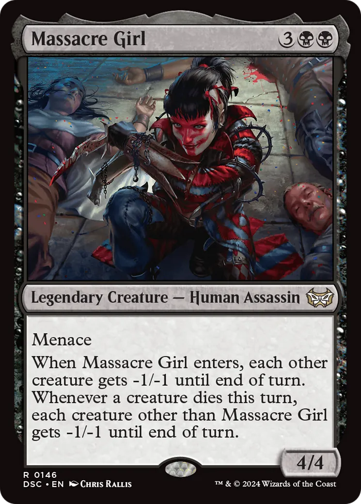 Massacre Girl — Duskmourn: House of Horror Commander — Magic: The Gathering
