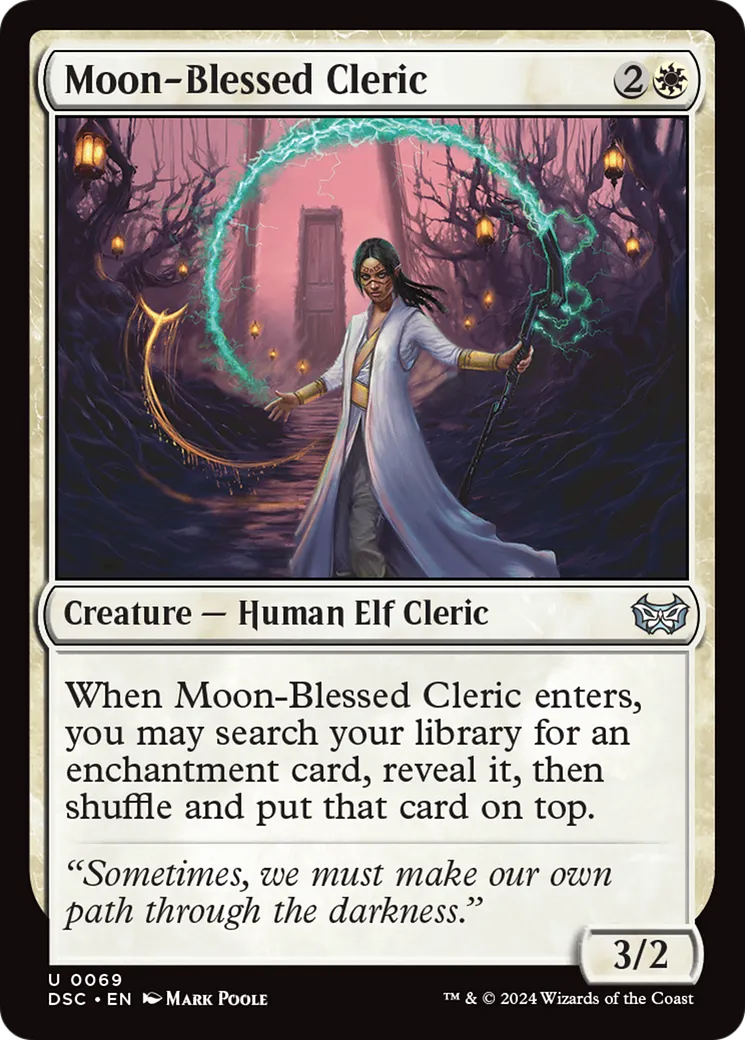 Clerc bénie par la lune — Duskmourn: House of Horror Commander — Magic: The Gathering