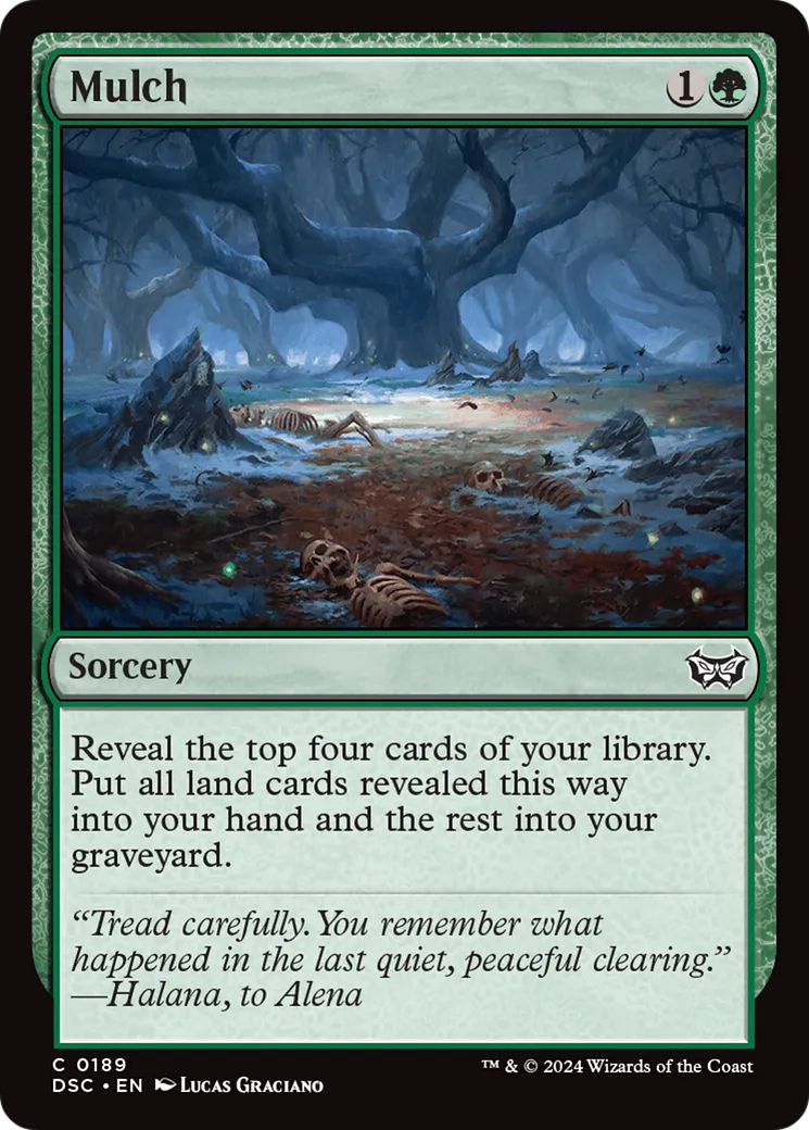 Mulch — Duskmourn: House of Horror Commander — Magic: The Gathering
