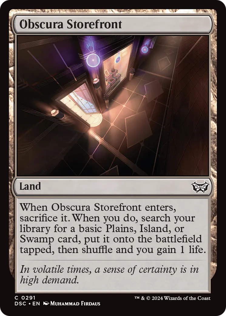 Obscura Storefront — Duskmourn: House of Horror Commander — Magic: The Gathering