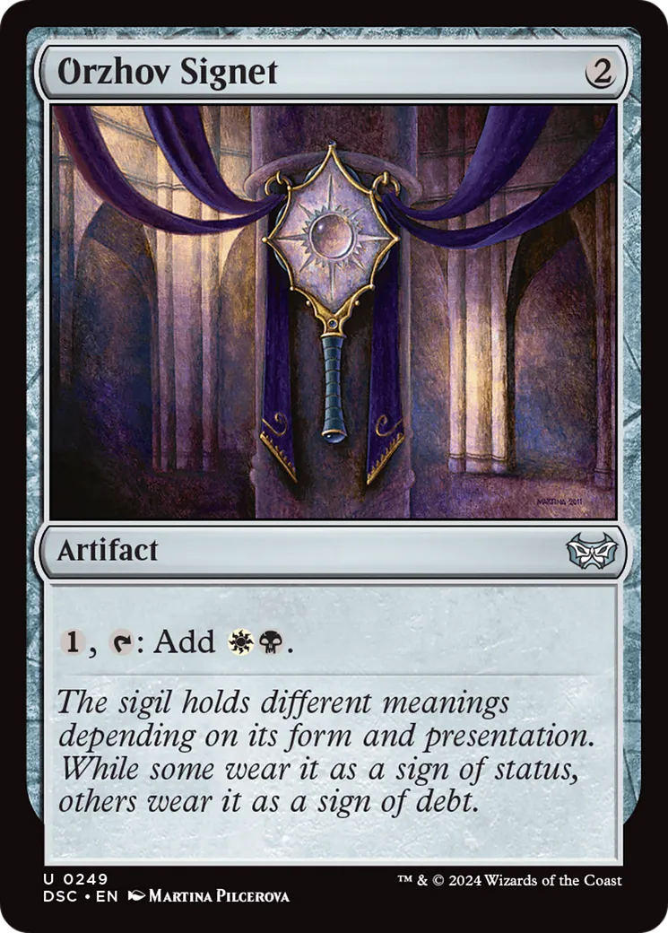 Orzhov Signet — Duskmourn: House of Horror Commander — Magic: The Gathering