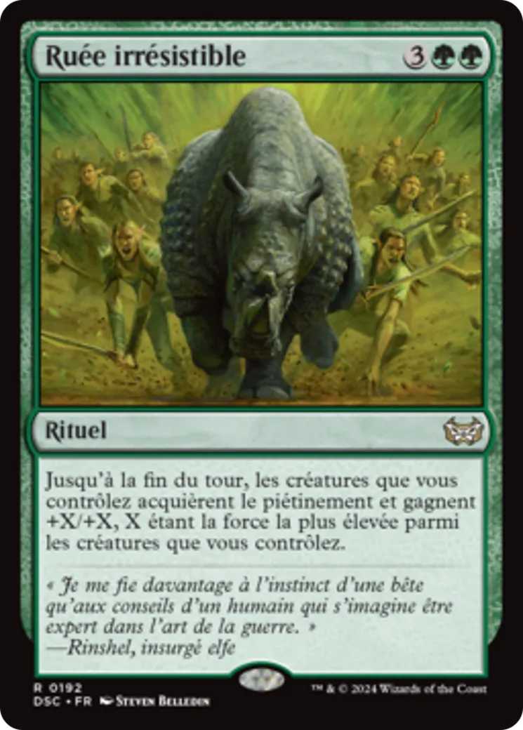 Ruée irrésistible from Duskmourn: House of Horror Commander - Magic: The Gathering