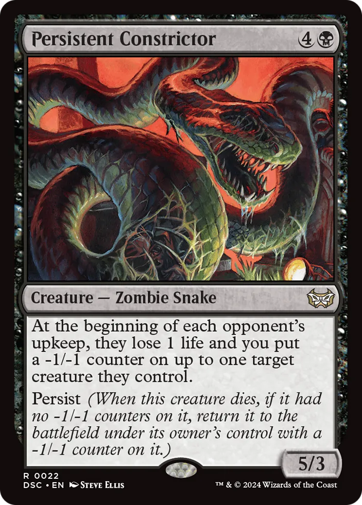 Constricteur tenace — Duskmourn: House of Horror Commander — Magic: The Gathering