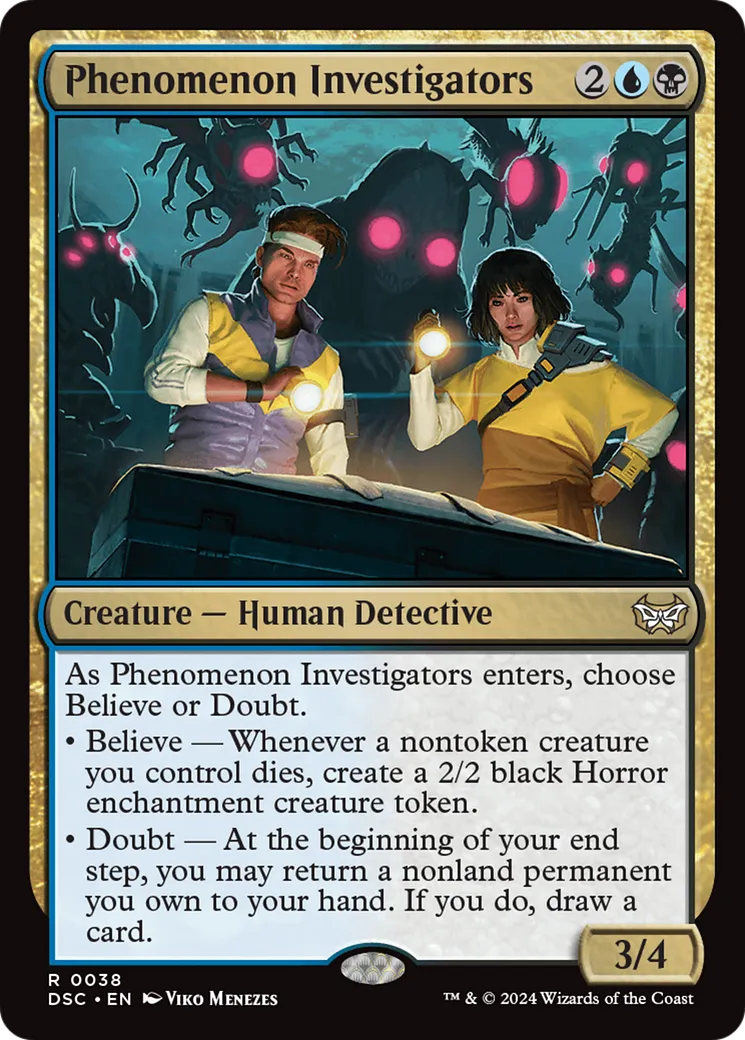 Enquêteurs de phénomènes — Duskmourn: House of Horror Commander — Magic: The Gathering