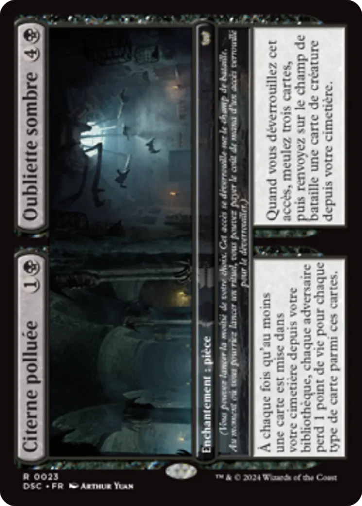 Polluted Cistern // Dim Oubliette // Polluted Cistern // Dim Oubliette — Duskmourn: House of Horror Commander — Magic: The Gathering