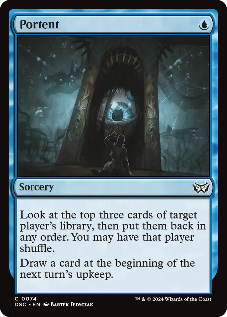 Portent — Duskmourn: House of Horror Commander — Magic: The Gathering