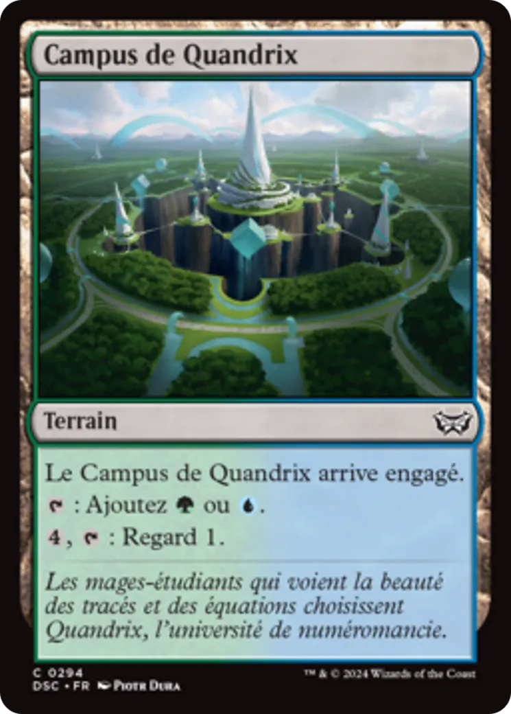 Campus de Quandrix — Duskmourn: House of Horror Commander — Magic: The Gathering