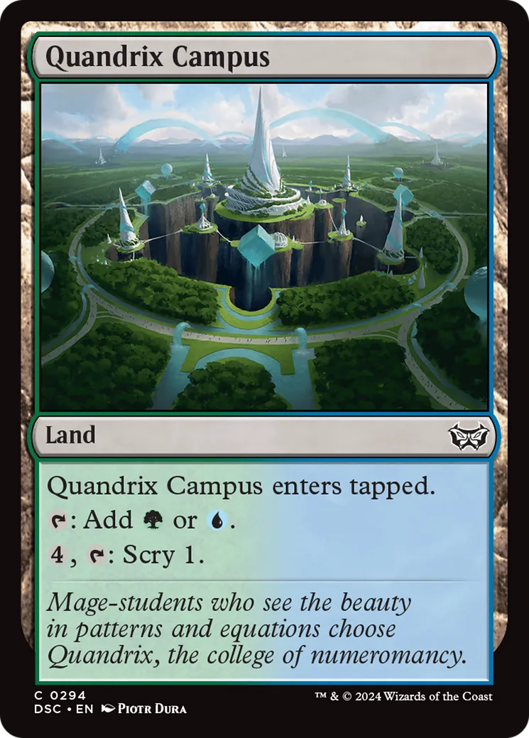 Campus de Quandrix — Duskmourn: House of Horror Commander — Magic: The Gathering