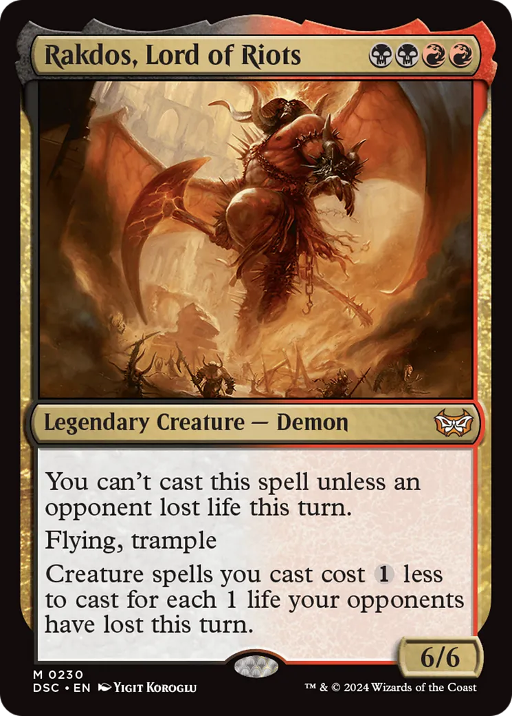 Rakdos, Lord of Riots — Duskmourn: House of Horror Commander — Magic: The Gathering