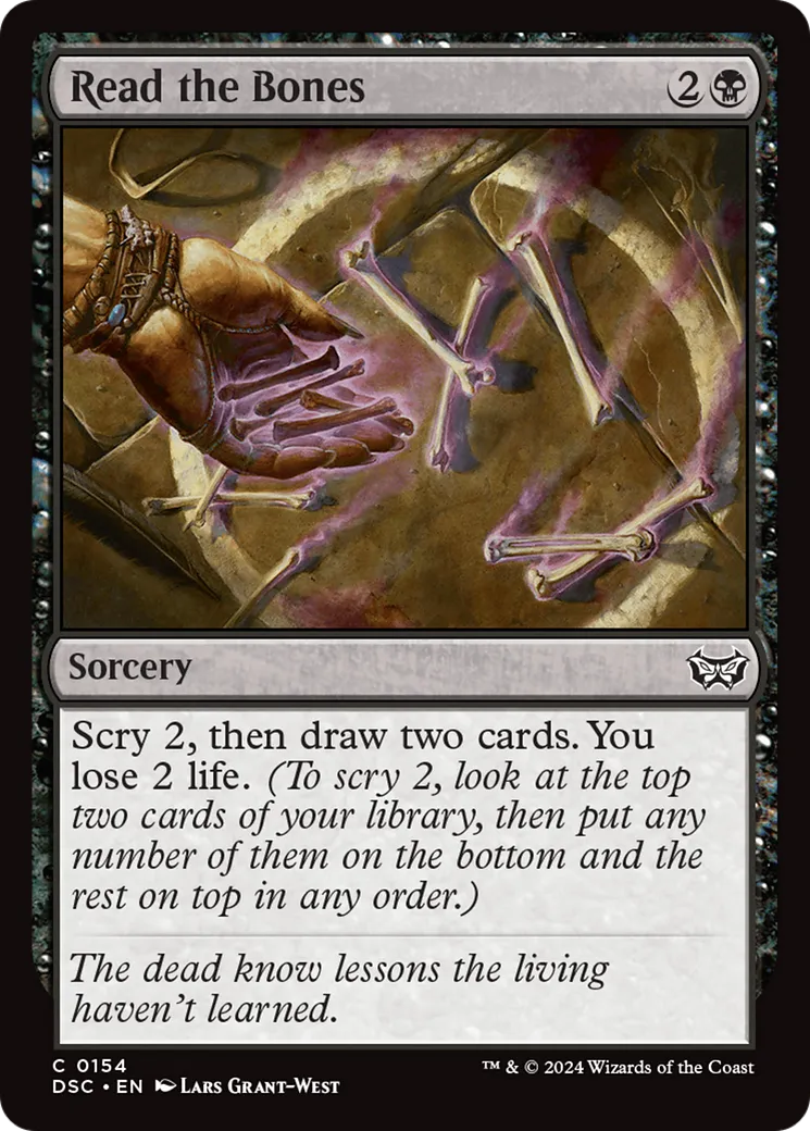 Read the Bones — Duskmourn: House of Horror Commander — Magic: The Gathering