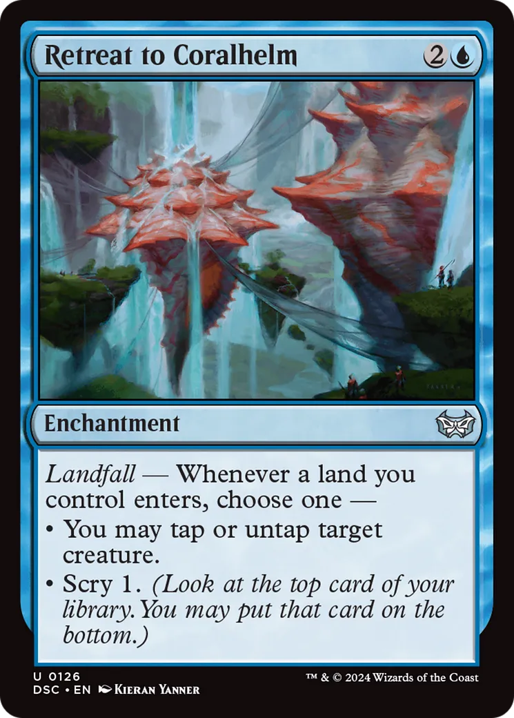 Retreat to Coralhelm — Duskmourn: House of Horror Commander — Magic: The Gathering