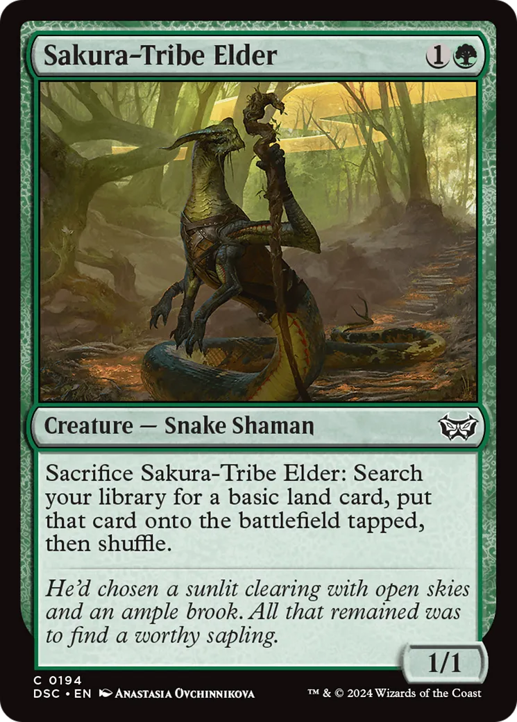 Sakura-Tribe Elder — Duskmourn: House of Horror Commander — Magic: The Gathering