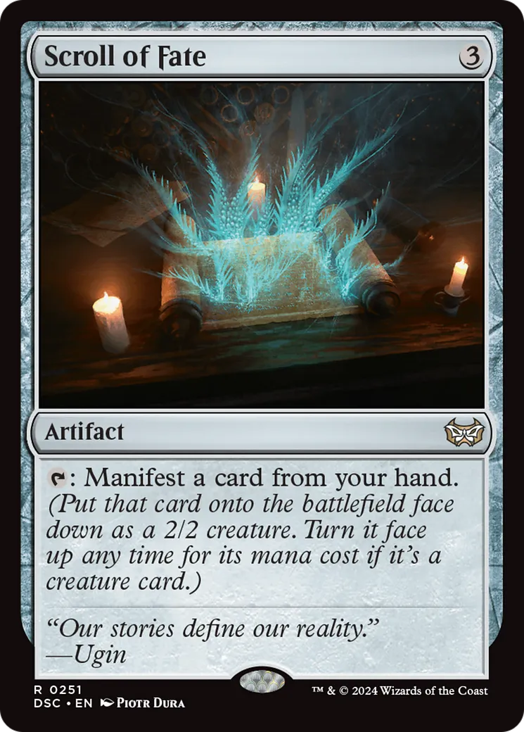 Scroll of Fate from Duskmourn: House of Horror Commander - Magic: The Gathering