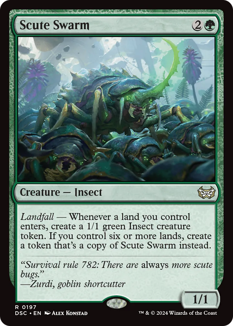 Scute Swarm — Duskmourn: House of Horror Commander — Magic: The Gathering