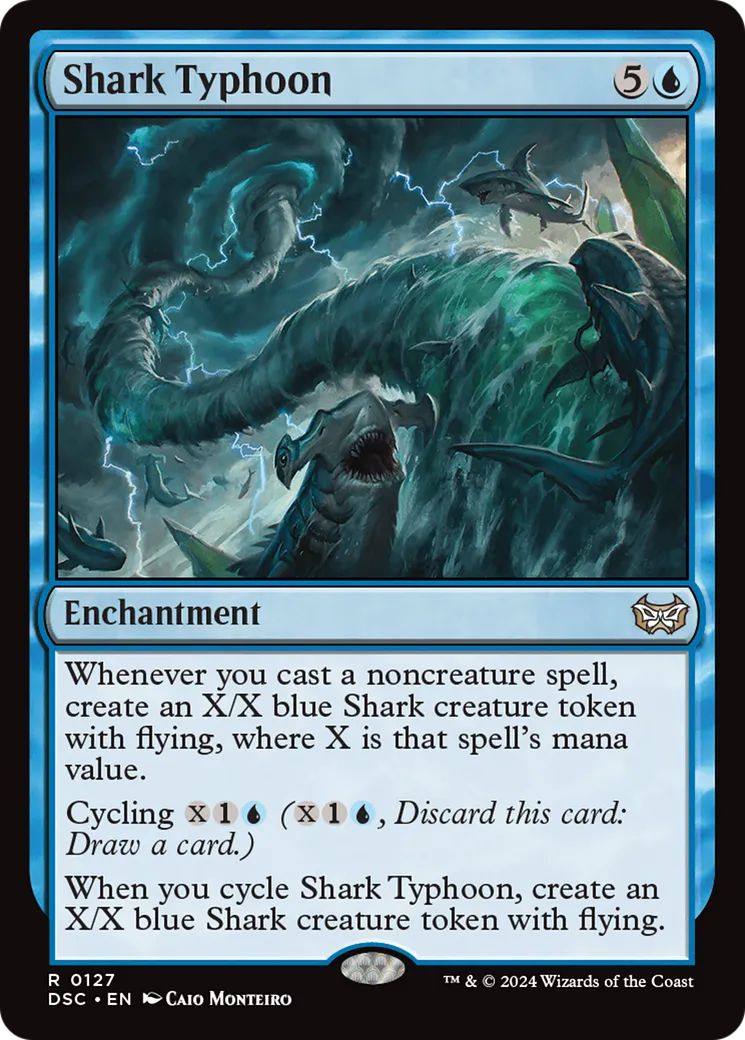 Shark Typhoon — Duskmourn: House of Horror Commander — Magic: The Gathering